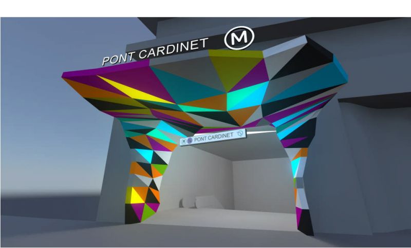 L'édicule de la station Pont Cardinet dévoilé 1 L'édicule de la station Pont Cardinet dévoilé