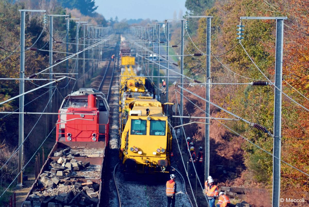 Suites rapides. 1,6 milliard d’euros pour la régénération des voies en 2017 20 © Meccoli