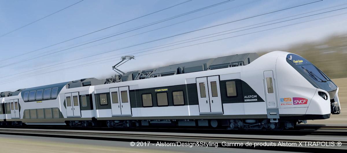 Commande record. 3,75milliards d’euros pour le RER nouvelle génération 12 © 2017 - Alstom/Design&Styling. Gamme de produits Alstom X’TRAPOLIS ®