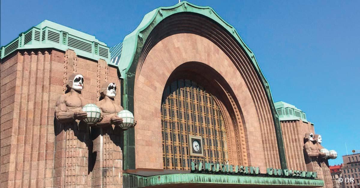 Finlande. La gare d’Helsinki rend hommage à Kiss 1 © DR