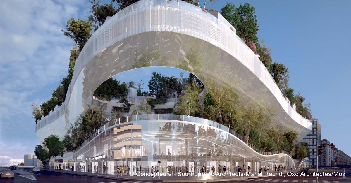 IDF. Comment Eole est en train de changer Paris 1 © Concepteurs - Sou Fujimoto Architects/Manal Rachdi, Oxo Architectes/Moz