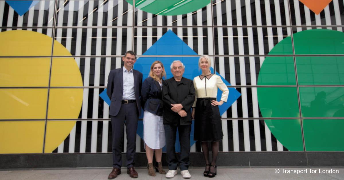 Londres. Daniel Buren dévoile sa création pour la station de Tottenham Court Road 1 © Transport for London