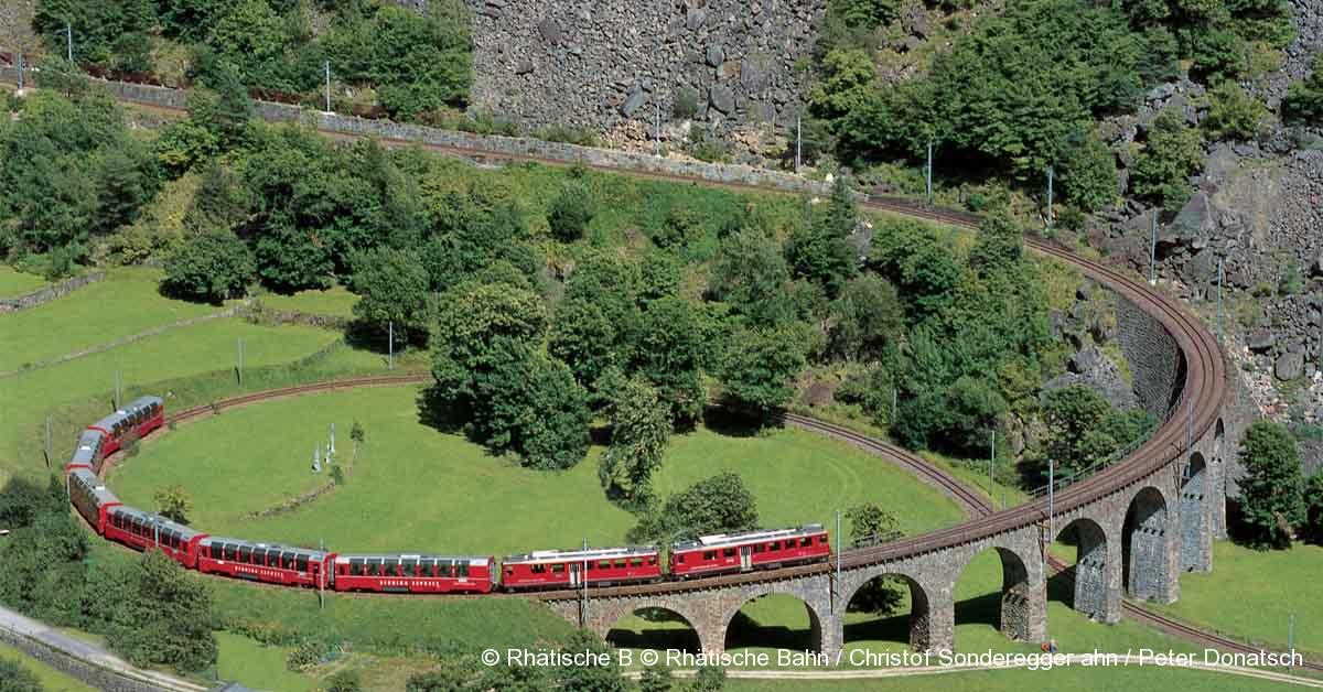 Suisse. Un voyage classé patrimoine mondial de l’Unesco 1 © Rhätische B © Rhätische Bahn / Christof Sonderegger ahn / Peter Donatsch