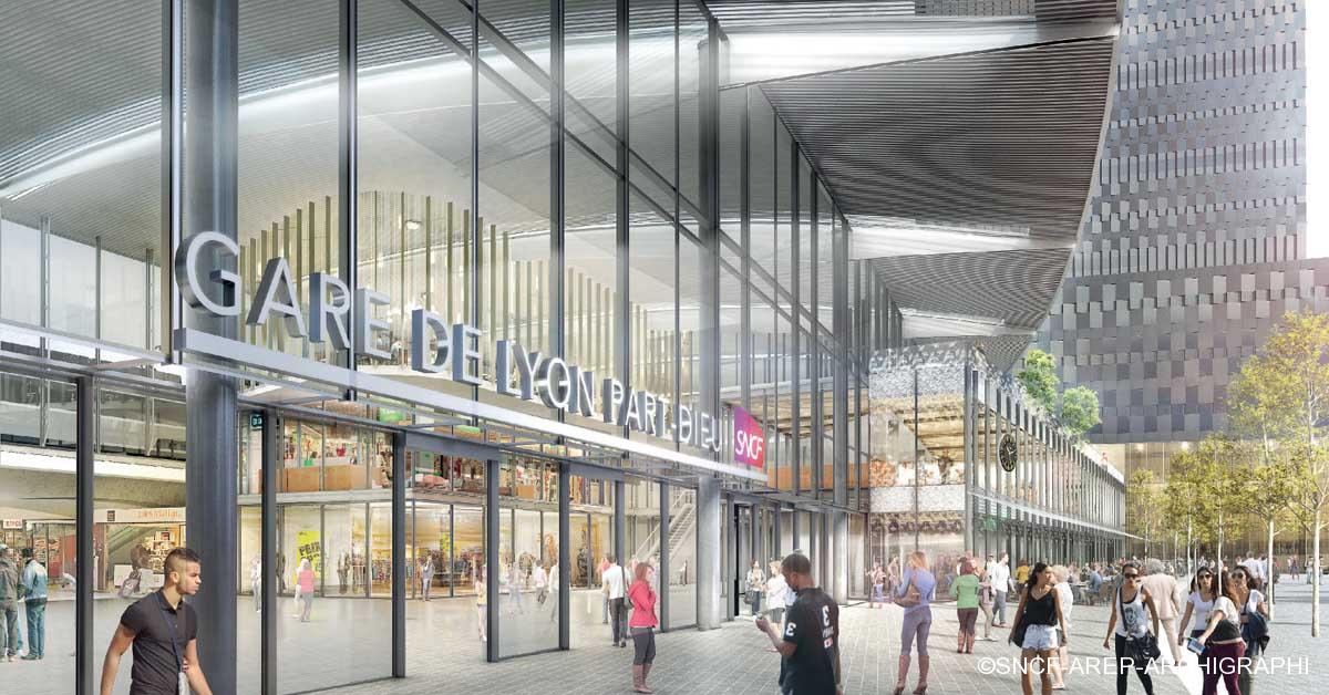 Auvergne Rhone Alpes Lyon Donne Le Depart A La Future Gare De La Part Dieu Lettre Du Cheminot