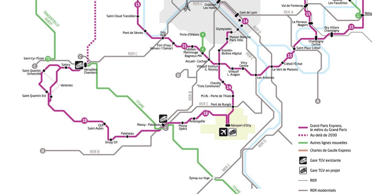 Grand Paris. Une étude réévalue à la hausse le trafic de la ligne 18 10 (c) Societe du Grand Paris