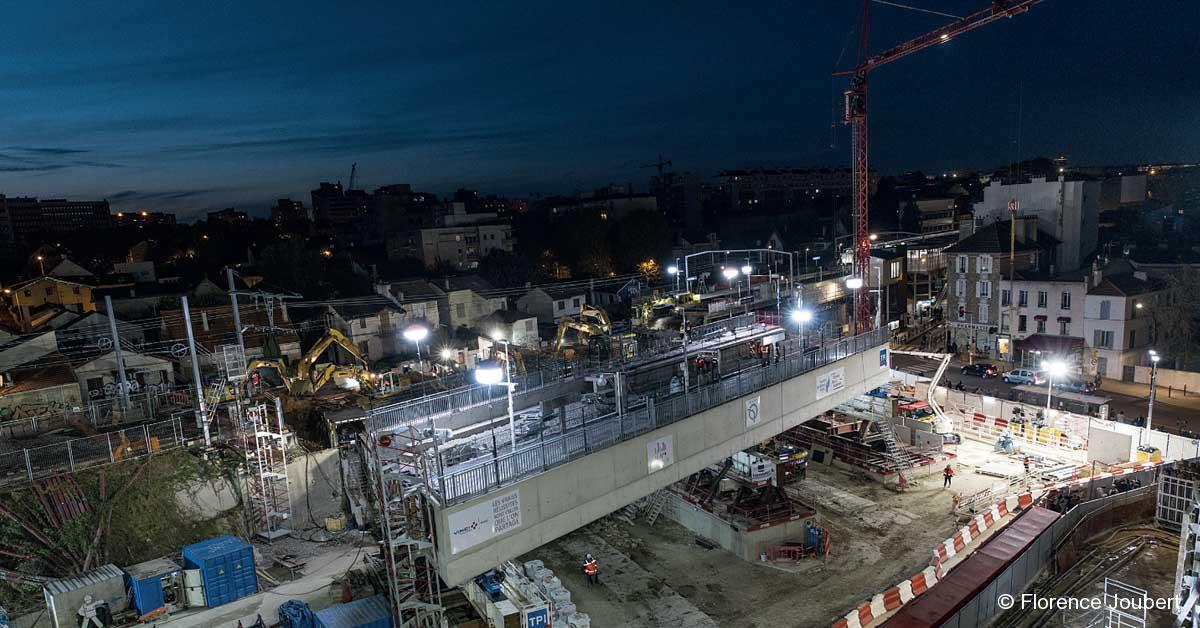 La SGP fête le ripage du futur toit de la gare de Cachan avec les riverains 16 © Florence Joubert