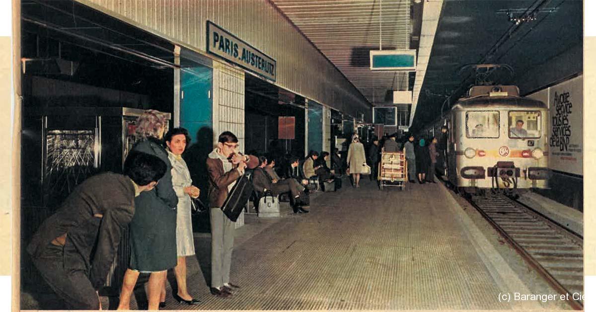 Il était une fois dans La Vie du Rail - 9) Il y a 49 ans, Paris-Austerlitz. La gare souterraine 1 (c) Baranger et Cie