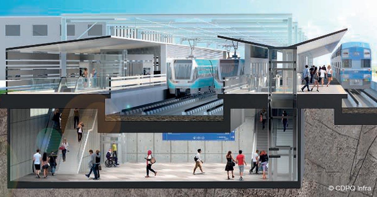 Canada. À Montréal, le consortium Alstom/ SNC-Lavalin signe pour le REM 4 © CDPQ Infra