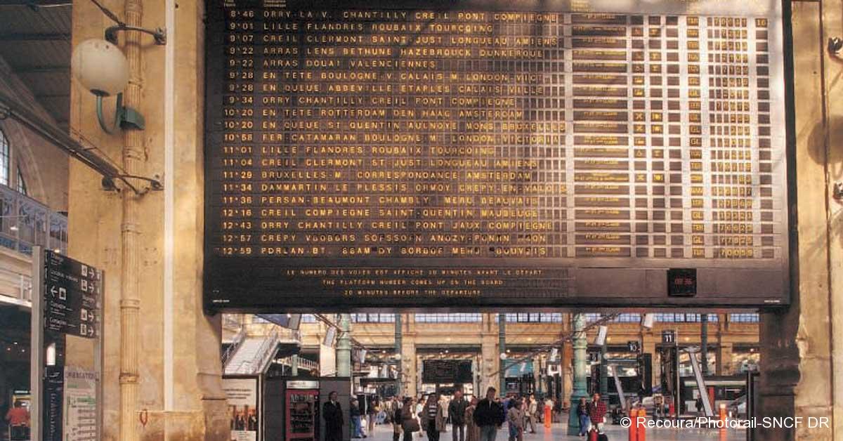 Il était une fois dans La Vie du Rail – 28) Il y a 4ans. La gare du Nord fête ses 150 ans 1 © Recoura/Photorail-SNCF DR