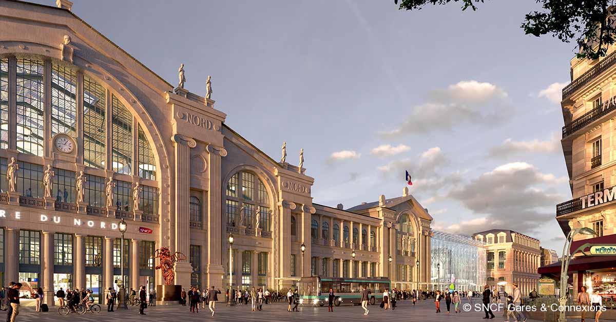 Projet. Le métamorphose de la gare du Nord 1 © SNCF Gares & Connexions