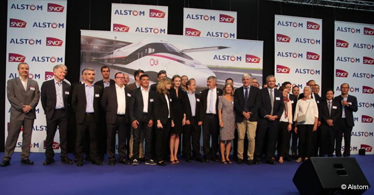 Nouvelle-Aquitaine. L’usine d’Aytré fête le futur TGV 16 © Alstom