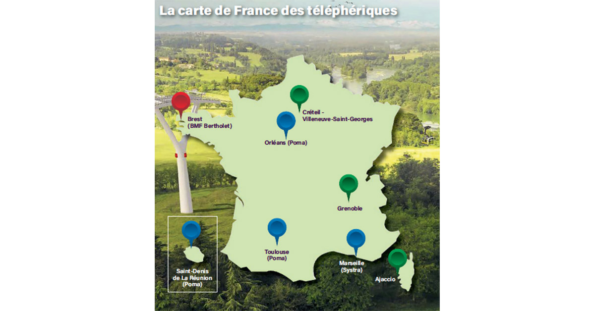 Le tour de France des téléphériques urbains 1 Le tour de France des téléphériques urbains