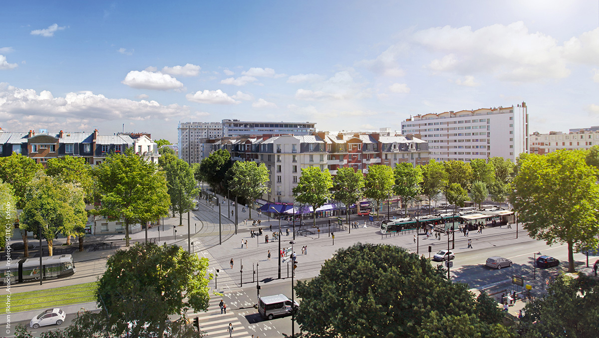 Île-de-France. L’espagnol Moventia candidat au futur tram T9 1 © Itram (Richez-Associés - Ingérop - Sétec) - Exfolio