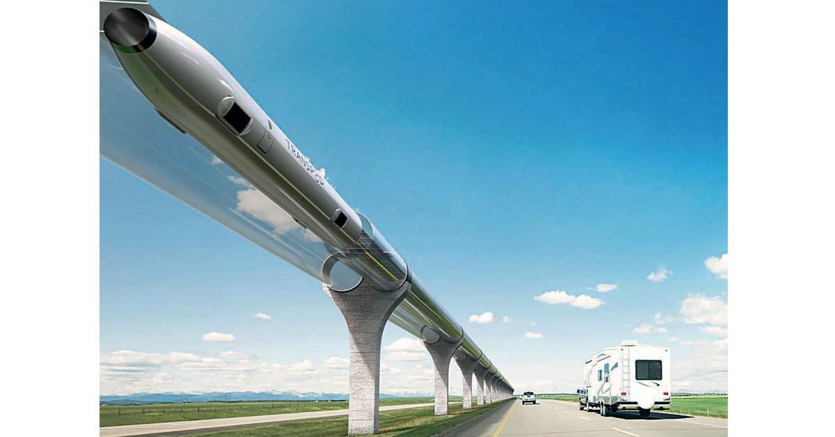 Le train face à tous ses futurs 8 © Transpod