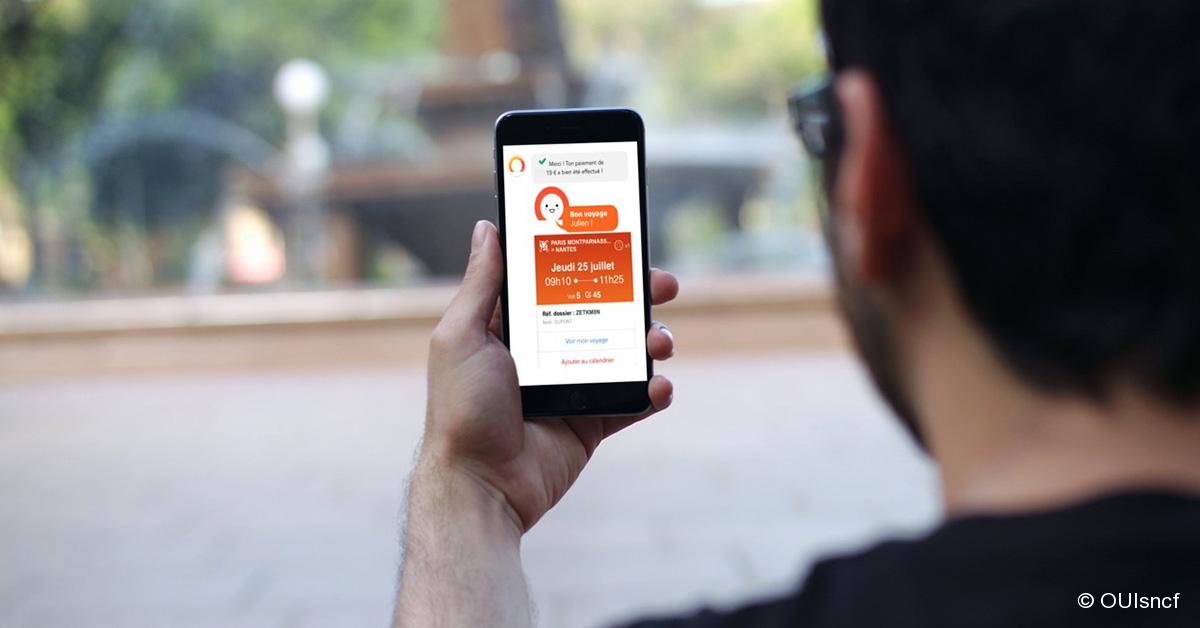 Les billets SNCF disponibles à l'achat sur Facebook 1 © OUIsncf