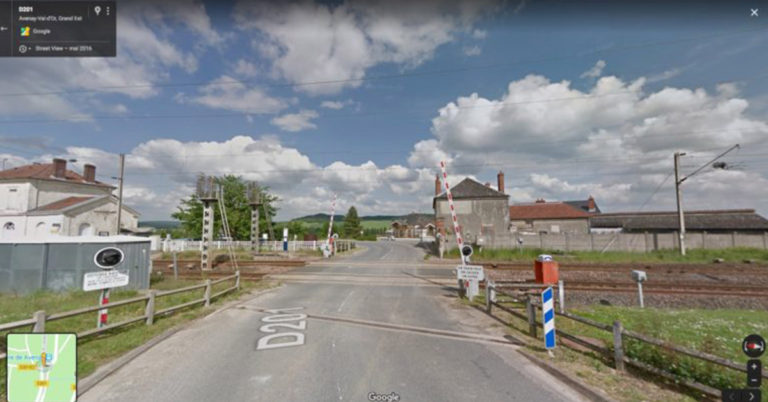 Passage à niveau. Collision mortelle dans la Marne 6 © Google Maps