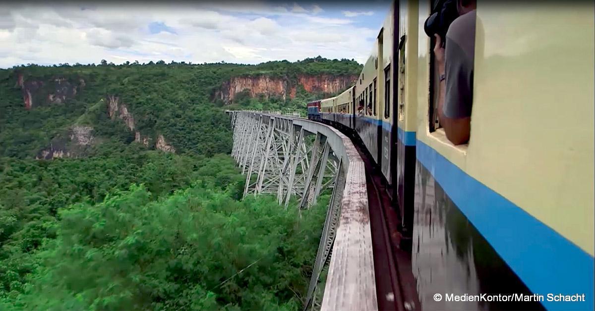 Arte. Découvrir la ligne birmane Mandalay - Lashio 1 © MedienKontor/Martin Schacht