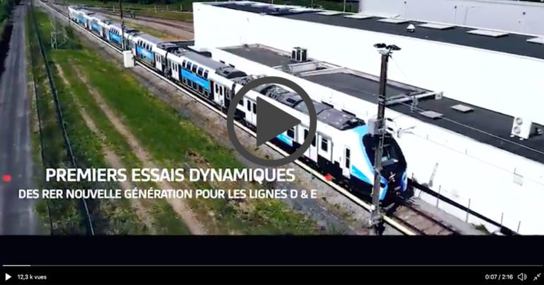 Premiers essais dynamiques du RER NG 14 Premiers essais dynamiques du RER NG