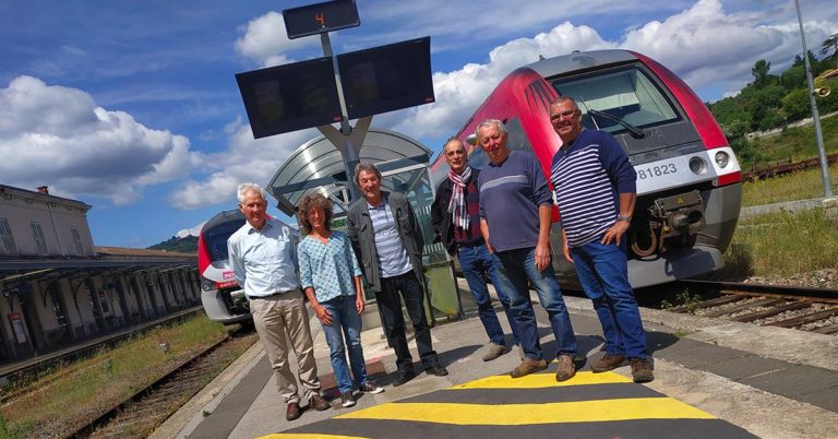 Mobilisation pour la réouverture de la ligne Alès – Bessèges 6 © Midi Libre/C. L.
