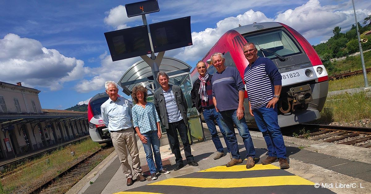 Mobilisation pour la réouverture de la ligne Alès – Bessèges 1 © Midi Libre/C. L.