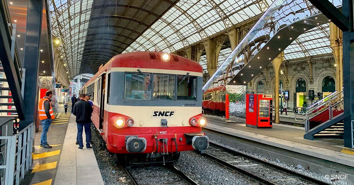 PACA. Deux voyages en trains historiques au départ de Nice Ville 1 © SNCF