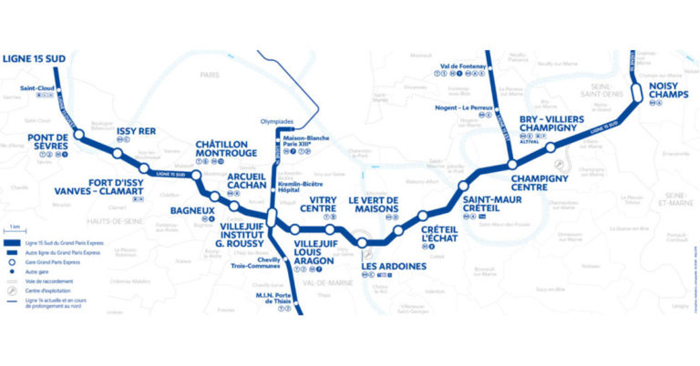 Ile-de-France. Le dernier marché des voies et caténaires pour la ligne 15 Sud attribué à ETF 16 © Société du Grand Paris
