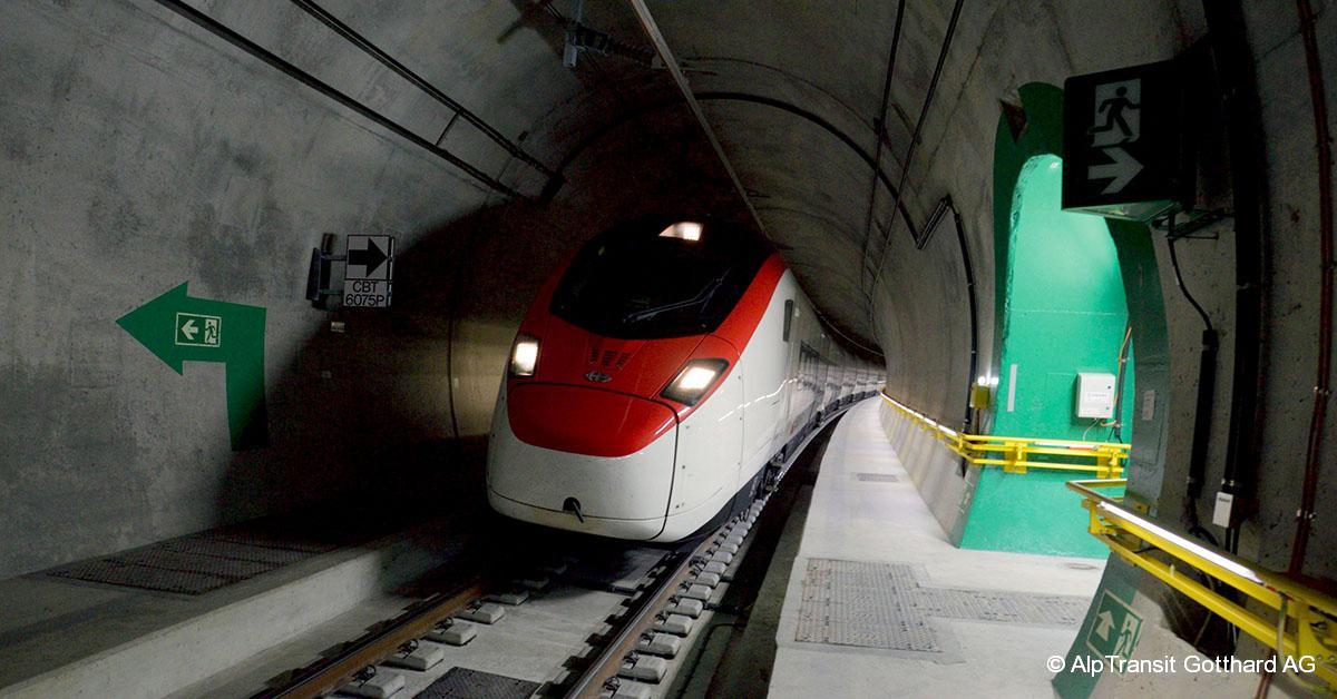 Suisse. Inauguration du tunnel de base du Ceneri 1 © AlpTransit Gotthard AG