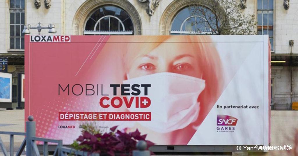 Des tests de dépistage de la Covid-19 devant des gares 1 © Yann Audic/SNCF