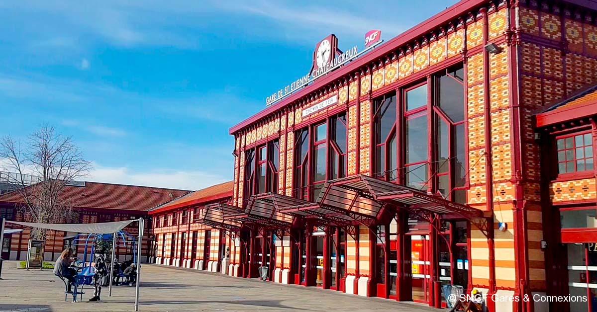 Loire. La façade de la gare de Saint-Etienne Châteaucreux a été rénovée 1 © SNCF Gares & Connexions