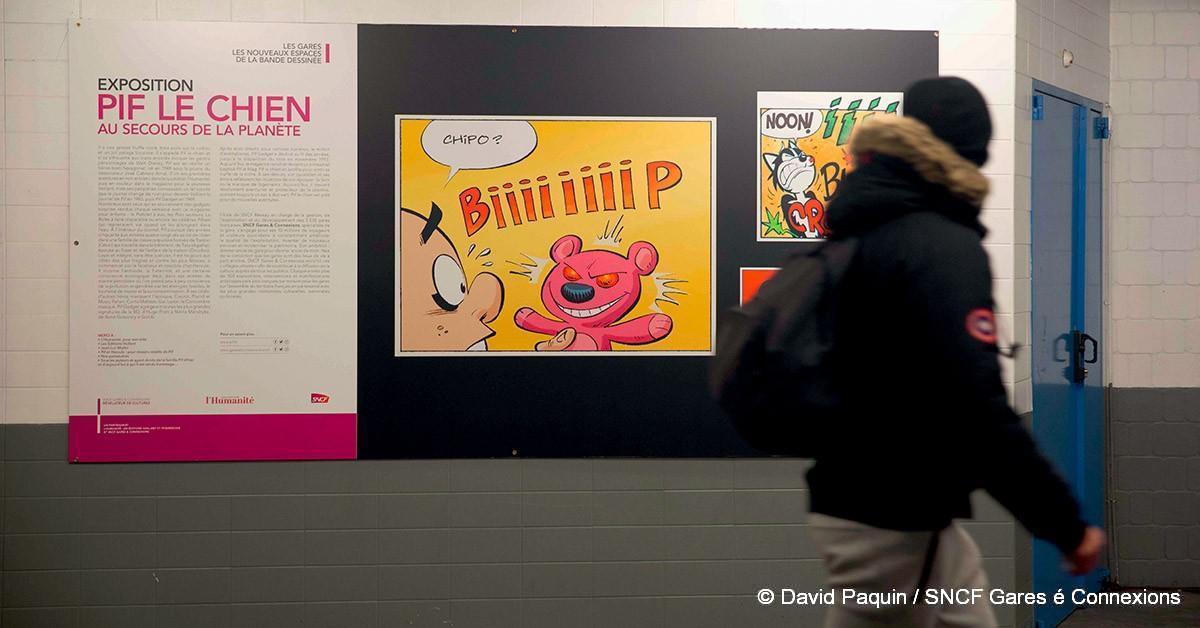 Expos. Le Festival d’Angoulême 2021 se vivra aussi dans les gares 1 © David Paquin / SNCF Gares é Connexions