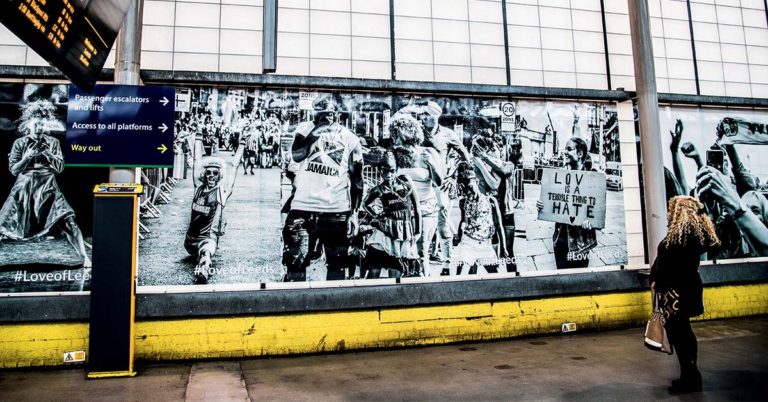 Grande-Bretagne Installation d’une œuvre de 225 mètres en gare de Leeds 12 © Network Rail / Jude Palmer
