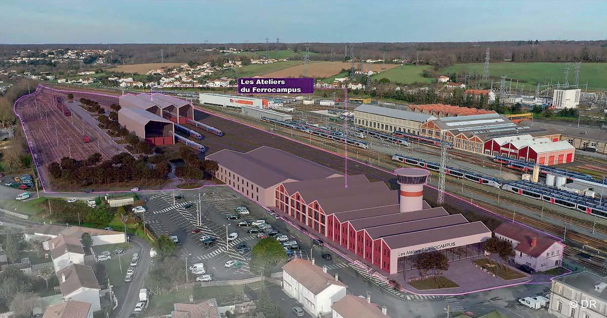 Technicentre. Le Ferrocampus de Saintes sur la bonne voie 1 © DR