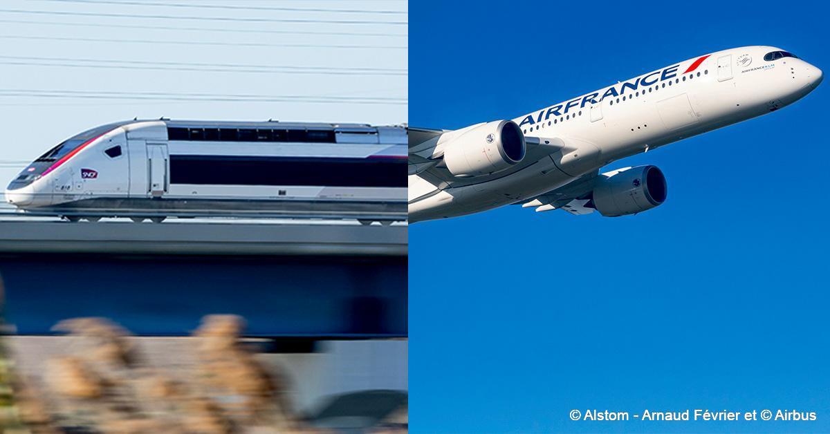 Projet de loi Climat. Place au débat 1 © Alstom - Arnaud Février et © Airbus