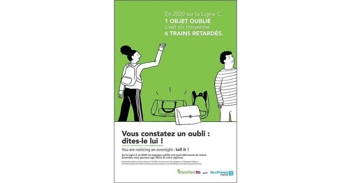 Ligne C Transilien. Bagages oubliés, trafic perturbé 1 © DR