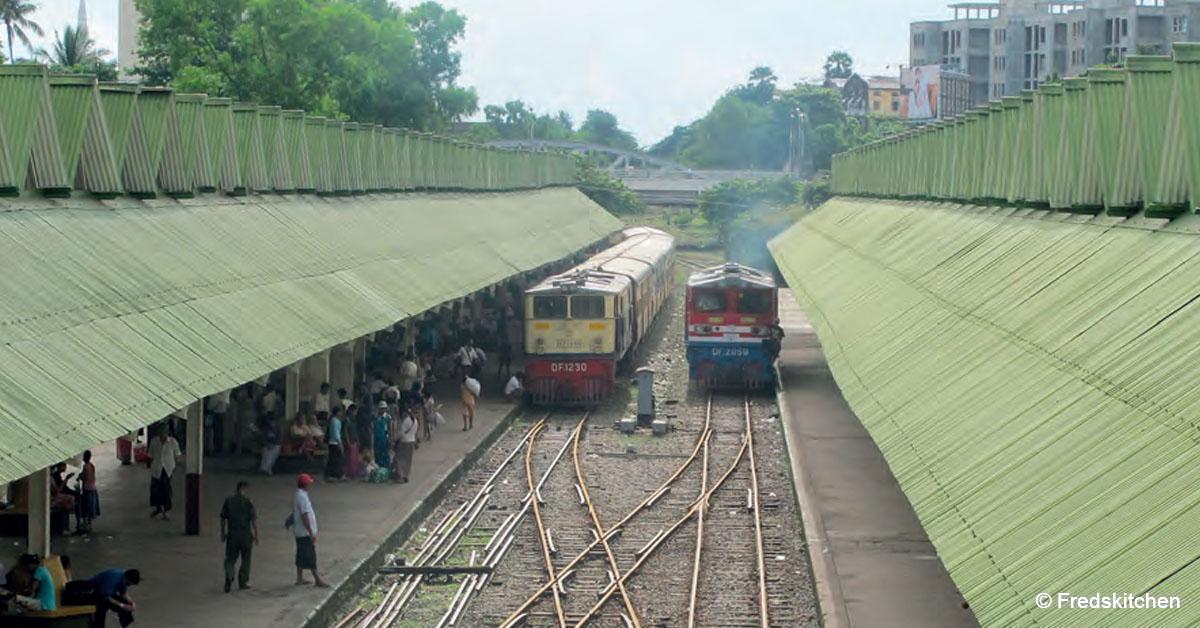 Birmanie. Après le coup d’Etat, les cheminots en première ligne face aux militaires 1 © Fredskitchen