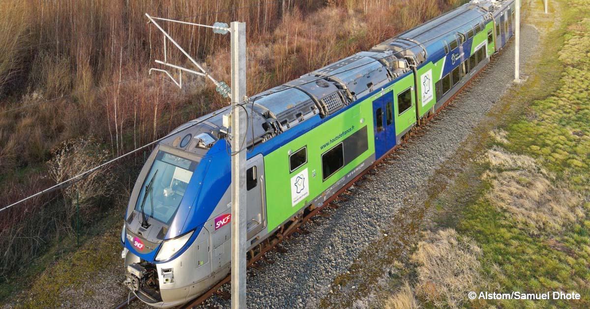 Hauts-de-France. Le Regio 2N autonome aux essais sur le réseau ferré national 1 © Alstom/Samuel Dhote