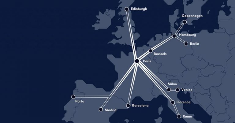 Midnight Trains, la “première start-up ferroviaire française” ciblera les trains de nuit 10 Réseau envisagé par Midnight Trains. © Midnight Trains