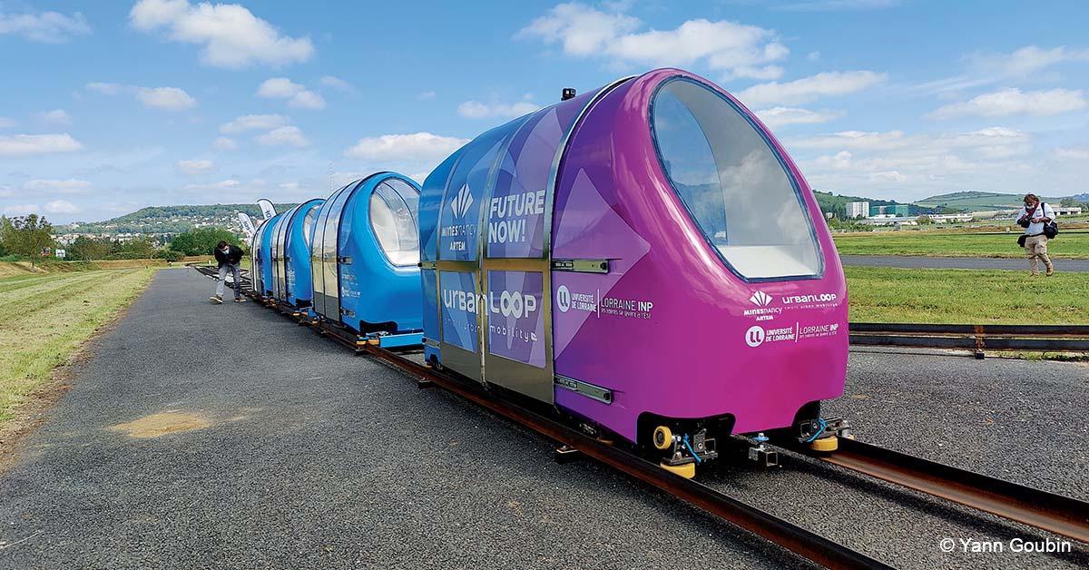 Urbanloop. Les promesses d’un transport autonome sur rail 1 © Yann Goubin