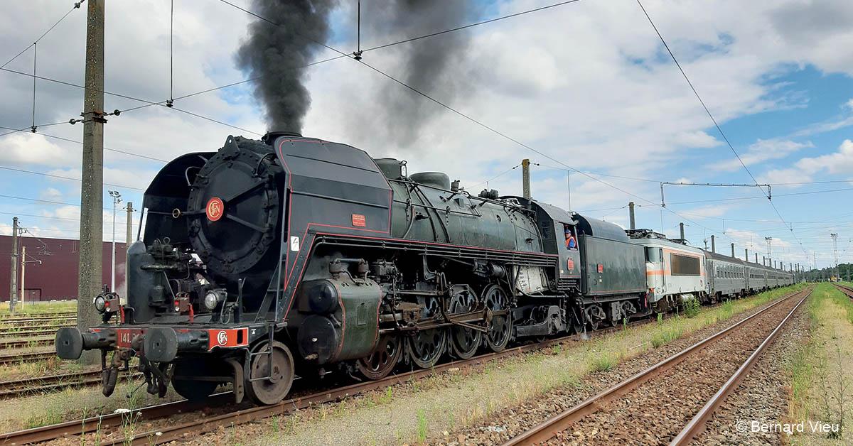 Patrimoine. Le grand retour de la 141 R 1126 à Toulouse 1 © Bernard Vieu