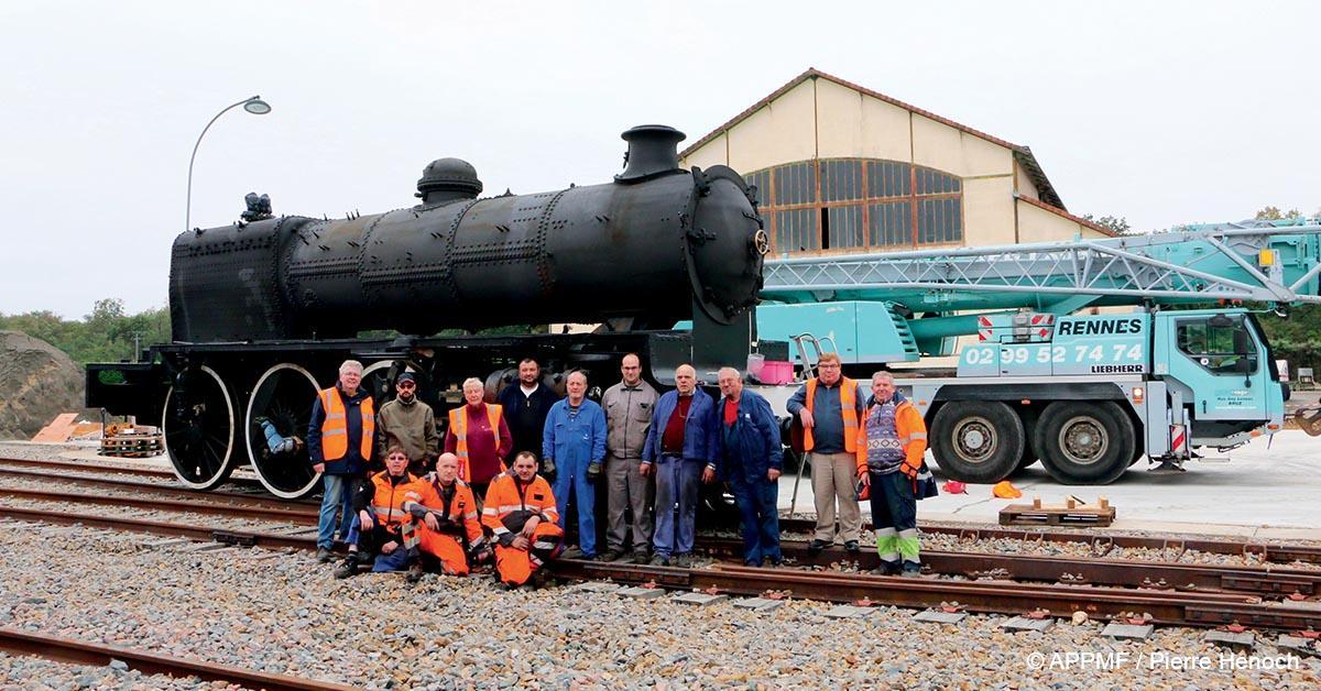 APPMF. Travail estival sur la 230 G 353 à Gièvres et au Mans 1 © APPMF / Pierre Henoch