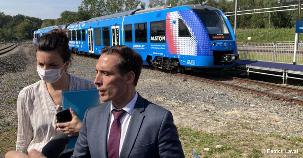 Pour la première fois, un train à hydrogène roule en France 1 © Patrick Laval