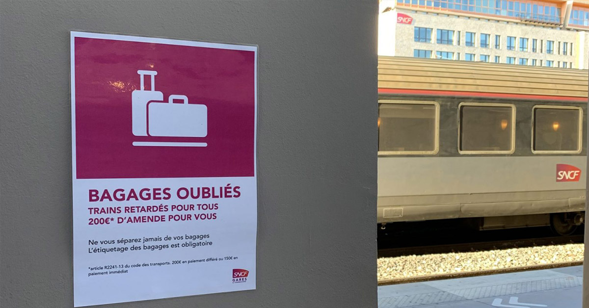 Les bagages abandonnés sont devenus la première cause de retard des TGV 1 Les bagages abandonnés sont devenus la première cause de retard des TGV
