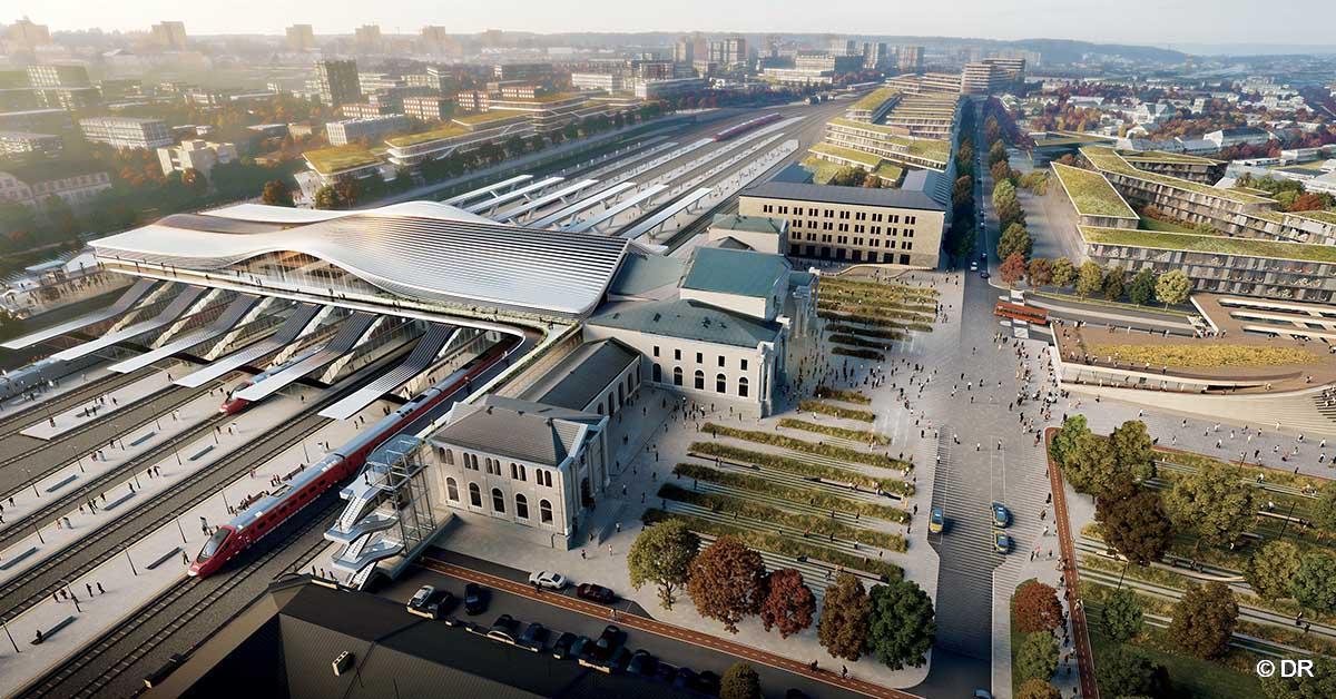 Le futur de la gare de Vilnius vu par Zaha Hadid Architects 1 © DR
