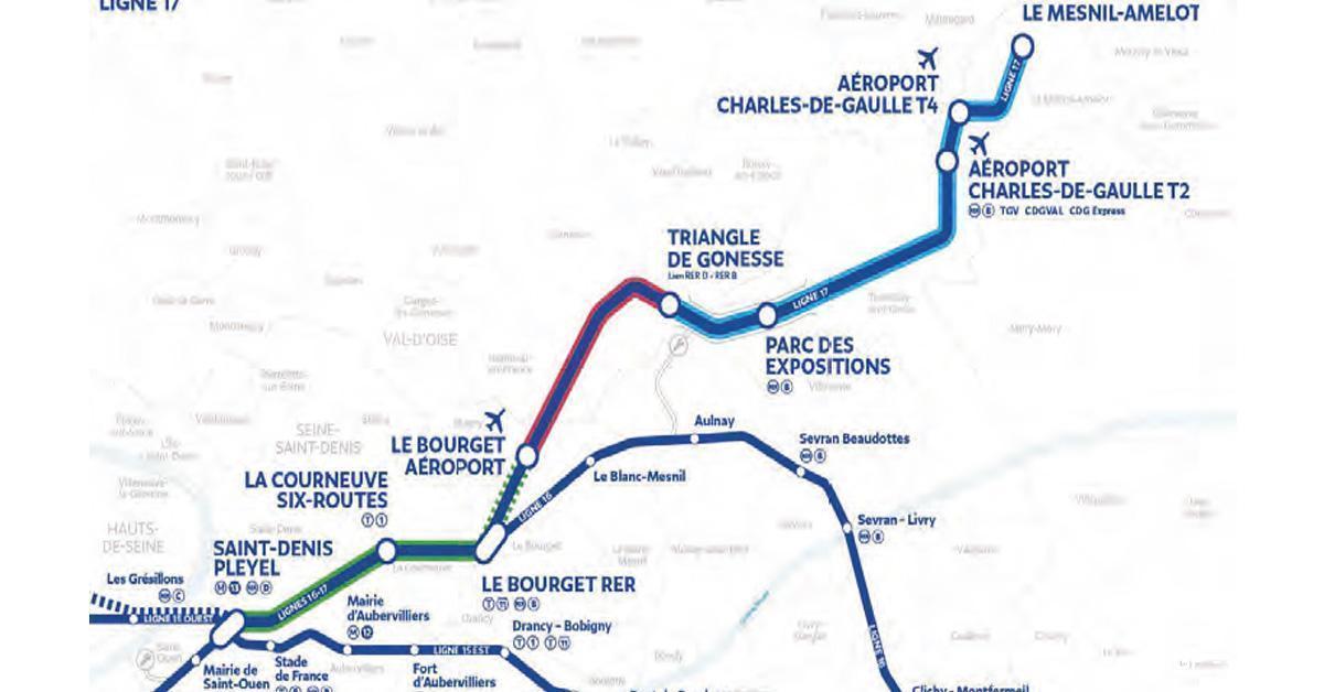 Ile-de-France. Un groupement mené par TSO gagne les deux derniers marchés de travaux ferroviaires pour les lignes 16 et 17 du Grand Paris Express 1 © SGP - Quai#3