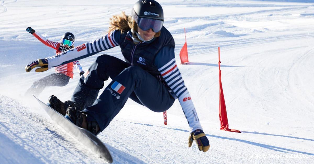 Athlètes SNCF. Chloé Trespeuch médaillée d’argent en snowboard cross aux JO de Pékin 1 © Nelly Moenne-Loccoz