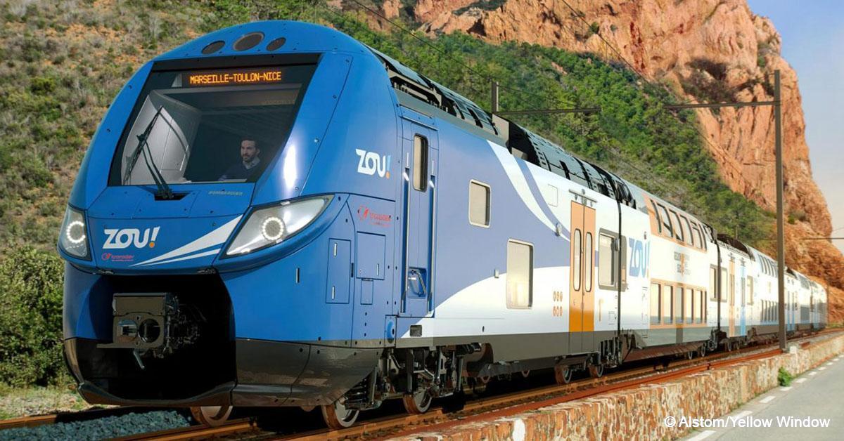 Région Sud. Voici le futur train Marseille – Nice de Transdev 1 © Alstom/Yellow Window