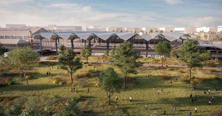 Hongrie. La future gare de Budapest Nyuagati dévoilée 16 © Grimshaw