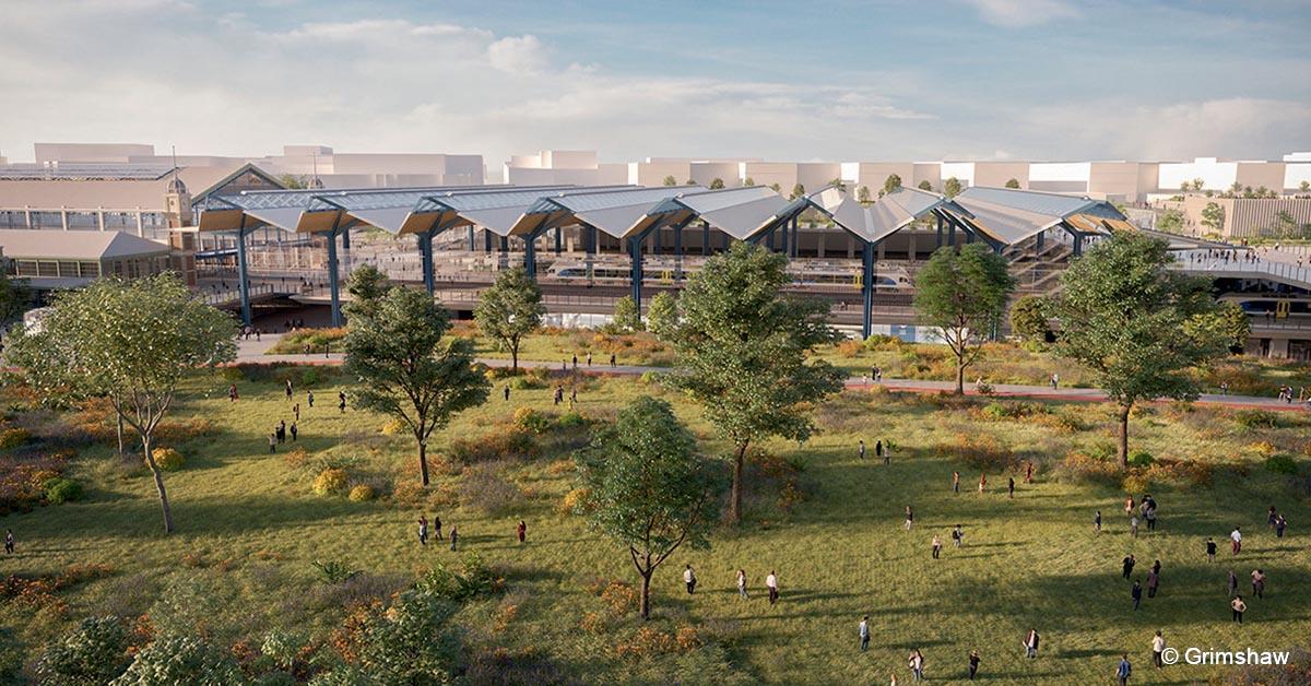 Hongrie. La future gare de Budapest Nyuagati dévoilée 1 © Grimshaw