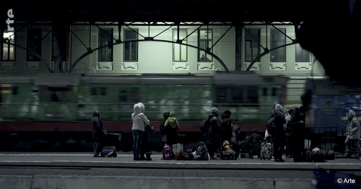 Arte. Reportage à bord des trains ukrainiens 1 © Arte