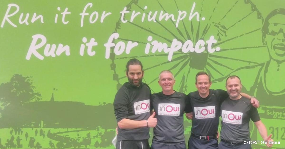 Marathon de Paris. Des cheminots finishers 1 © DR/TGV Inoui